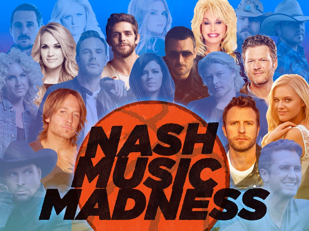 Vote Now: Round 2 of the 3rd Annual Nash Music Madness Championship—Carrie, Keith, Kelsea, Blake, Dolly & More